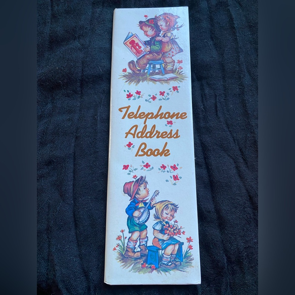 VTG Hummel Style Address Book! Unused! By Giftco!